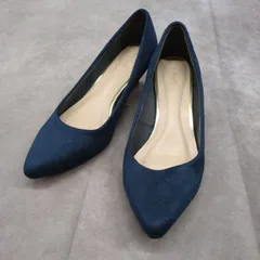 AU BANNISTER　オゥバニスター　ポインテッドトゥ　ミドルパンプス　ネイビー　40