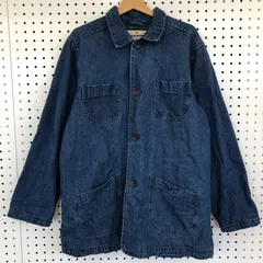 LEE VALLEY/リー デニムジャケット ワークジャケット カバーオール 裏タータンチェック メンズ ブルー/グリーン