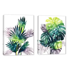 【ラスト1点】インテリア おしゃれ 絵 部屋飾り 廊下 モダン リビングルーム パネル ベッドルーム フレーム 現代 壁絵 アート 壁掛け ボタニカル キャンバスアート ポスター モダン 木枠付きの完成品 緑の葉 飾り絵 絵画 プレゼント 植物 装飾画