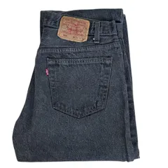 90s Levi’s 501 先染めブラックデニム｜USA製 W33 L36（実寸W81 L90）