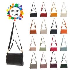 PELLE CLUB ペレクラブ 2Way ショルダーバッグ X-0712A 牛革