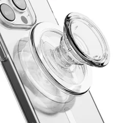 14 iPhone15 13 Max Pro Plus iPhone16 スマホグリップ&スタンド 12 マグセーフ スマホリング アクセサリー 携帯スタンド シリーズ 透明 韓国 スタンド クリア ポップグリップ （クリア） スマホ用グリップ クリスタル ポ