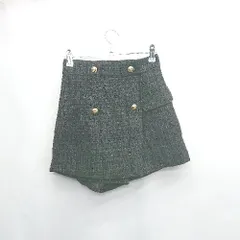 ◇ ⊇ titty&Co. ティティー&コー ツイードミニスカート風 ショートパンツ サイズS ブラック系 レディース E  【1503050028691】