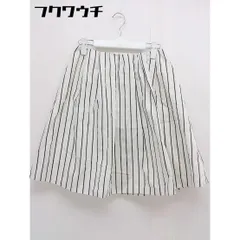 ◇ ◎ Doux archives ドゥアルシーヴ タグ付き ストライプ ミニ スカート サイズ36 アイボリー系 レディース  【1109080004935】のサムネイル