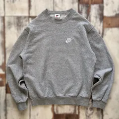 NIKE ナイキ　90s  スウェット　グレー　 トレーナー 刺繍ロゴ