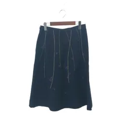 pal'las palace パラスパレス 花柄刺繍フレアスカート サイズ:3     ネイビー レディース / 240001157950