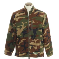 【中古】シュプリーム Supreme 2022年秋冬 Polartec Zip Jacket カモフラージュ柄 ポーラテックフリース ジャケット オリーブxブラウン系【サイズL】【メンズ】のサムネイル