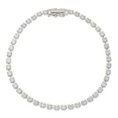3.00ct/44P・ダイヤモンド ブレスレット/Pt850-5.6g/プラチナ/プレゼント/記念日/ジュエリー/4月誕生石【♀】【N】【レディース】★■583883【中古】