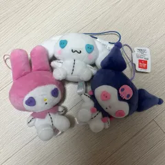 サンリオ マイメロディ シナモロール クロミ ボタン クレーム マスコット ぬいぐるみ 人形