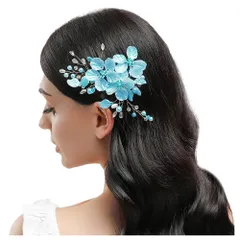 【人気商品】FASELE 花びら フラワー ヘアークリップ ダックビルクリップ 前髪 ヘアアレンジ 花嫁 ブライダル 髪飾り 髪留め 発表会 ヘアアクセサリー 結婚式 パーティー 入学式 卒業式