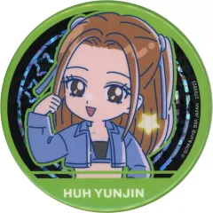 【中古】バッジ・ピンズ ホ・ユンジン C(ANTIFRAGILE) のすたるぽっぷ ホログラム缶バッジ 「LE SSERAFIM」