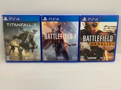 21.PS4ソフト 3本セット ・バトルフィールド ハードライン・BATTLEFIELD 1 ・TITANFALL 2