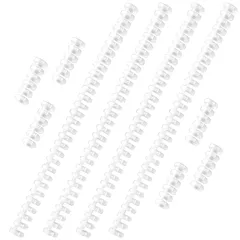 【在庫処分】単語帳 学習カード システム手帳リング ファイル本製作 自作レシピ 製本用とじ具 リング メニュー ルーズリーフ プラスチック製 リング ルーズリーフバインダーリング 30穴 資料保存 6穴 10個セット 整理 EUSTACE