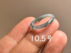 L12-183 ピンキーリング 氷糯種 花青 10.5号 天然グアテマラ産 A貨 本翡翠 くりぬき リング