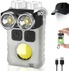 新品 充電式 ハンディライト 小型 懐中電灯 黒