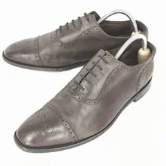 イングランド製★ローク/LOAKE★グッドイヤー製法/本革/セミブローグ/パンチドキャップトウ【28.0程度/暗茶】ビジネス◆i-194<sale>のサムネイル