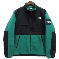 ザノースフェイス THE NORTH FACE デナリ ジャケット フリース Denali Jacket NA72450 静電防止 グリーン ブラック 緑 黒 L