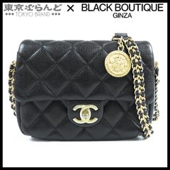シャネル CHANEL フラップバッグ チェーンバッグ ブラック 黒 ゴールド金具 キャビアスキン マトラッセステッチ ショルダーバッグ レディース 101798163