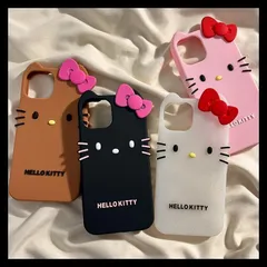 かわいい 携帯カバー ケース シリコン iphone13ケース スマホケースiPhone15 キティちゃん iphone14ケース キティiPhon16