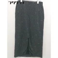 ◇ ROSE BUD ローズバッド ラメ入り 星柄 スリット ニット ロング タイト スカート サイズ F ブラック レディース  【中古】 【1111100004436】