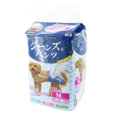 ドギーマン ジーンズ風パンツ M 16枚 ペット用品 （1点）