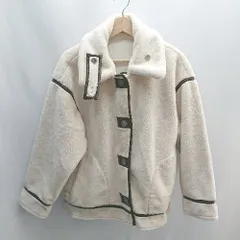 ■ CLASSICALELF 長袖 ボアブルゾン サイズM ベージュ　ブラウン レディース E  【1407020044066】