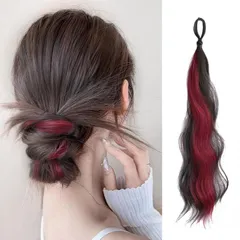 『特価』 お団子 ウィッグ つけ毛 ヘアエクステゴム式 髪飾り 御洒落 ポイントウィッグ おしゃれ 付け毛 ヘアアクセ ヘアアレンジ シュシュ 50cm Natunofu お団子ヘア ポニーテールリング ウィッグ レディース 人気 結婚式 七五三 成人式 卒業