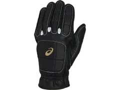 asics アシックス GOLDSTAGE RUNNING GLOVE ブラックxホワイト L 3121B092 2 | スポーツ用品 スポーツ 男性 メンズ 野球用品 野球 ベースボール グローブ 手袋 アクセサリー 突き指予防 ケガ防止 走塁用 合成皮革 のサムネイル