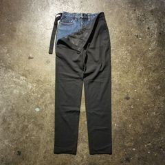 Y/PROJECT 22ss LAZY TROUSER WITH DENIM XS  ワイプロジェクト デニムレイヤードスラックス