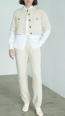 CLANE(クラネ) HALF SLEEVE KNIT TOPS & PANTS SET ハーフスリーブニットトップス＆パンツセット 17112-5012