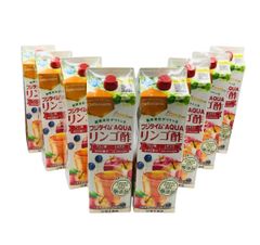 【トクキレ】富士薬品 フジタイム AQUA リンゴ酢 1800mL  8本セット アミノ酸 アセロラ