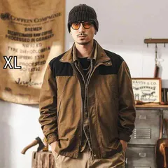 [XL]春 コーデ メンズ 用 服 シンプル ファッション オシャレ 大人 かっこいい 大きいサイズ ストリート 紳士服 アメリカン レトロ ヘビー ワークウェア ジャケット  タフ ハンティング スーツ カジュアル 