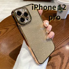 【SHOPS MON】iPhone12 pro スマホケース ラメ キラキラ 携帯ケース クリア シンプル 軽量 おしゃれ かわいい 金 ゴールド E015
