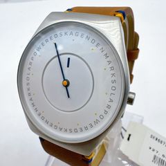 SKAGEN スカーゲン 腕時計 メンズ レディース ソーラー GRENEN SOLAR HALO SKW6872 北欧デザイン アナログ ウォッチ タグ付き 未使用に近い 革ベルト シンプル おしゃれ ギフト デンマークブランド