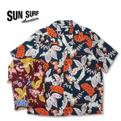 SUN SURF サンサーフ 半袖 アロハシャツ RAYON HAWAIIAN SHIRT “SHELL GINGER” SS39423