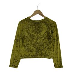 BASE RANGE ベロア トップス オリーブ