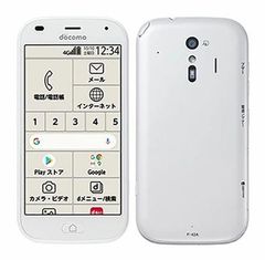 美品☆ 使用少　らくらくスマートフォン F-42A  ホワイト  docomo　SIMフリー