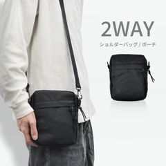 ショルダーバッグ スマホ ポーチ ミニ ショルダーポーチ バッグインバッグ 軽量 シンプル レディース メンズ 男女兼用 コンパクト 小さめ ブラック