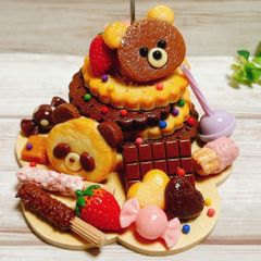 フェイクスイーツ バッグチャーム くまちゃんクッキー スイーツ