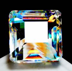 【天然超大粒ミスティックトパーズルース 62.50ct:7572】非加熱 ブラジル産 Natural Mystic Topaz 裸石 標本 鉱物 宝石 jewelry Brazil