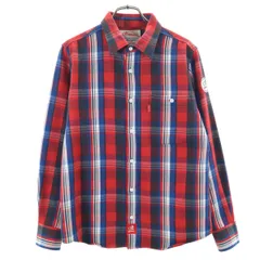 Old SUmmer オールドサマー 日本製 チェック 長袖 ネルシャツ Ｓ メンズ 古着