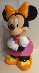 希少未使用】 東京 ディズニーリゾート ミニーマウス 貯金箱 花