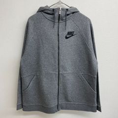 NIKE フルジップ パーカー ビスコース Viscose グレー【メンズL】
