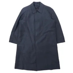 美品　メンズ　サンヨーコート　ステンカラー　濃紺 カシミヤ+ウールA5Lサイズ 美品メンズサンヨーコートステンカラー濃紺 カシミヤ+ウールA5L