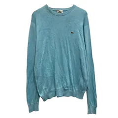 LACOSTE コットンニット セーター S~ ライトブルー ラコステ クルーネック 古着卸 アメリカ仕入 a703-5032