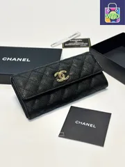 【今日特価】Chanel シャネル クラシック二つ折りウォレットシリーズ キャビアレザーを採用し精巧な仕上げに優れる