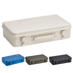 新品 東洋スチール(TOYO) スチール製工具箱 T-360 ホワイト【幅約38×奥行約22×高さ約9cm】 日本製 ツールボックス 収納ボックス