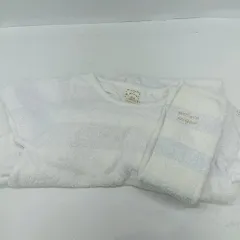 ◇ ⊂ gelato pique ジェラートピケ ボーダー柄 フレンチ 膝丈 ワンピース サイズF ホワイト系 レディース E  【1503050034159】