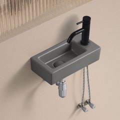 JOMOWN 壁掛け手洗い器 混合水栓 排水金具セット - メルカリ