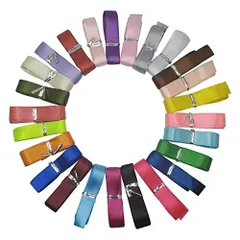 15MM サテンリボン 15mm 25色セット（白 赤 黒 緑 水色） ギフトラッピング用リボン ハンドメイド DIY 中秋節 夏祭り 誕生日 成人式 結婚式 パーティー 包装用リボン 手芸用品 飾り?さ1.8m